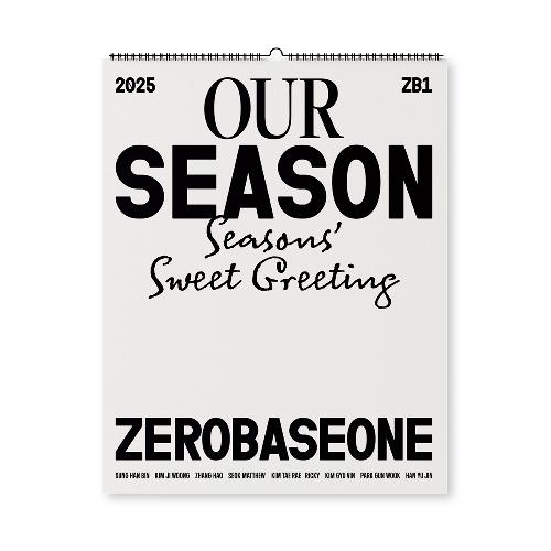 ZEROBASEONE 2025: OUR Season 벽걸이 캘린더